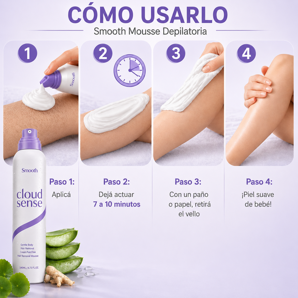 Smooth - Spray depilatorio corporal